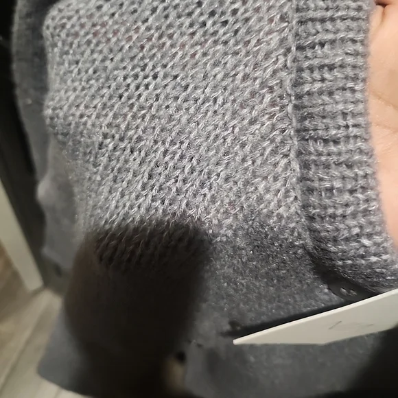 NIA Women's Gray Cardigan Sweater - Picture 2 of 4